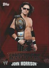 John Morrison [Unified Puzzle Back] Wrestling Cards 2010 Topps WWE Championship Material Prices