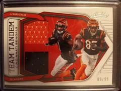 Ja'Marr Chase, Tee Higgins #TT-JT Football Cards 2022 Panini Absolute Team Tandem Materials Prices