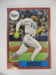 Wander Franco [Red] #T87-23 Baseball Cards 2022 Topps 1987 Prices