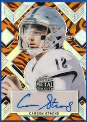 Carson Strong #P-CS1 Football Cards 2022 Leaf Portrait Metal Draft Prices