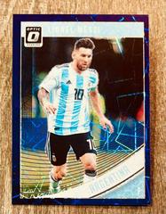Lionel Messi [Optic Purple Velocity] Soccer Cards 2018 Panini Donruss Prices