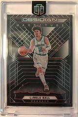 LaMelo Ball [Red] Basketball Cards 2021 Panini Obsidian Magnitude Prices