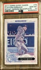 Clayton Kershaw [w/ Cap] #75 Baseball Cards 2017 Topps Gypsy Queen Prices