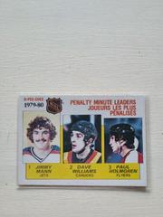 Penalty Minute Ldrs [Mann/Williams/Holmgren] Hockey Cards 1980 O-Pee-Chee Prices