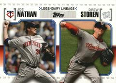 Joe Nathan, Drew Storen Baseball Cards 2010 Topps Legendary Lineage Prices