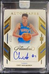Chet Holmgren [Gold] #1 Basketball Cards 2022 Panini Flawless Rookie Autograph Prices