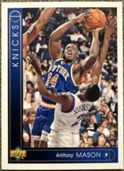 Anthony Mason #297 Basketball Cards 1993 Upper Deck Prices