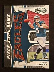 Carson Strong [Green] #PG-CS Football Cards 2022 Panini Certified Piece of the Game Prices