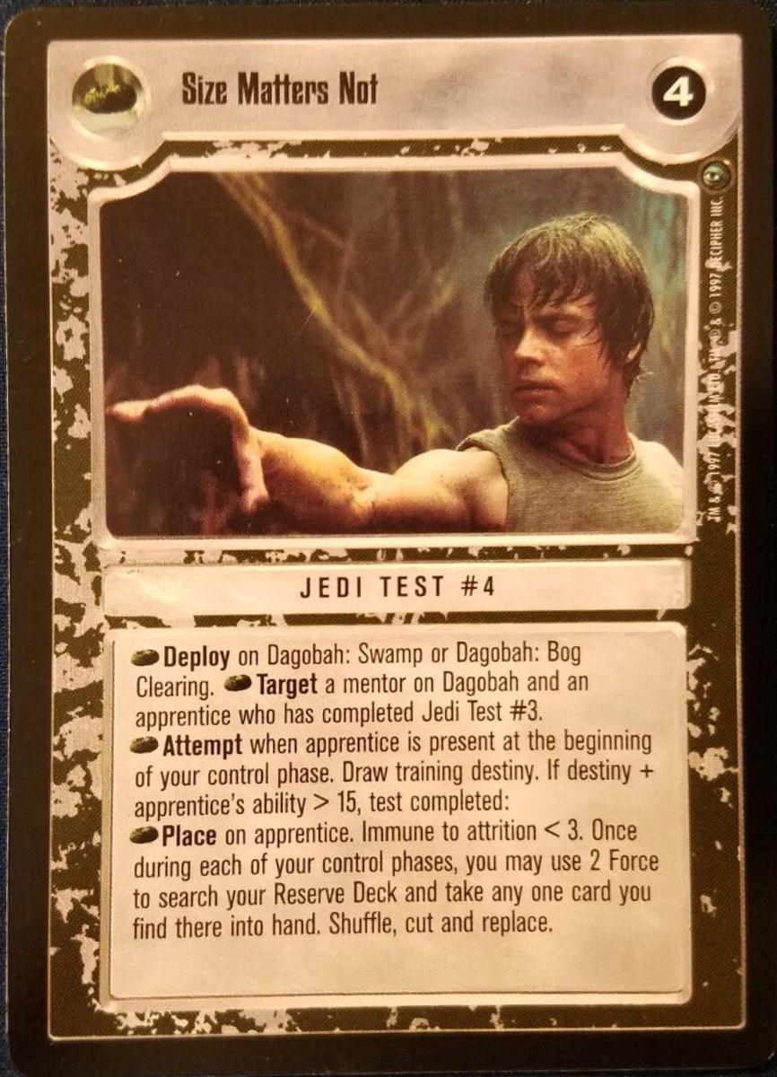 Size Matters Not [Limited] Prices Star Wars CCG Dagobah Star Wars Cards