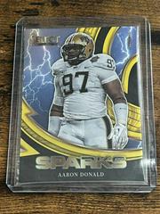 Aaron Donald [Gold] #SPR-AD Football Cards 2023 Panini Select Draft Picks Sparks Prices