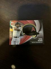 Ketel Marte [Red] #BH-KM Baseball Cards 2022 Topps Batting Helmet Relic Prices