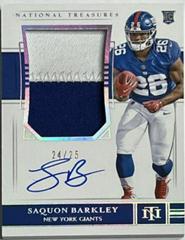 Saquon Barkley [Holo Silver] #169 Football Cards 2018 National Treasures Patch Autograph Prices