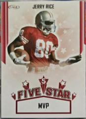 Jerry Rice Football Cards 2023 Sage Five Star Prices