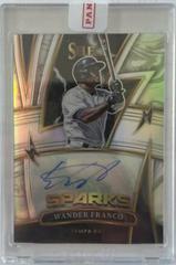 Wander Franco #SS-WF Baseball Cards 2022 Panini Select Sparks Signatures Prices