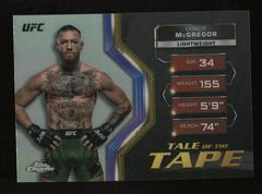 Conor McGregor [Refractor] #TFT-17 Ufc Cards 2024 Topps Chrome UFC Tale of the Tape Prices
