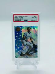 Derek Jeter [Mirror Blue] #141 Baseball Cards 1997 Pinnacle Certified Prices