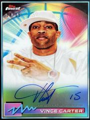 Vince Carter [Black Refractor] #FA-VC Basketball Cards 2021 Topps Finest Autographs Prices