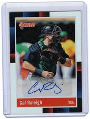Cal Raleigh [Holo] Baseball Cards 2022 Panini Donruss Retro 1988 Signatures Prices