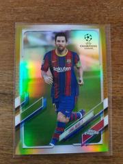 Lionel Messi [Gold] #1 Soccer Cards 2020 Topps Chrome UEFA Champions League Prices