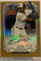 Cedric Mullins [Gold Refractor] Baseball Cards 2019 Bowman Sterling Rookie Autographs Prices