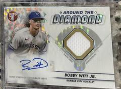 Bobby Witt Jr. [Refractor] #ADR-BW Baseball Cards 2023 Topps Pristine Around the Diamond Autograph Relic Prices
