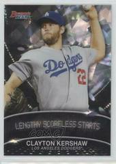 Clayton Kershaw [Atomic Refractor] #SL-CK Baseball Cards 2016 Bowman's Best Stat Lines Prices