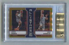 LeBron James, Luka Doncic [Gold] Basketball Cards 2022 Panini Donruss Optic All Stars Prices