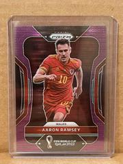 Aaron Ramsey [Breakaway Purple] #295 Soccer Cards 2022 Panini Prizm World Cup Prices