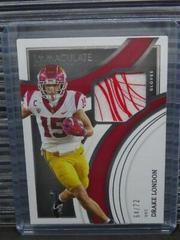 Drake London #IG-DLO Football Cards 2022 Panini Immaculate Collegiate Gloves Prices