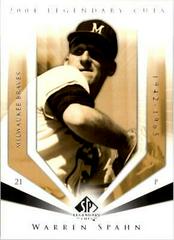 Warren Spahn Baseball Cards 2004 SP Legendary Cuts Prices