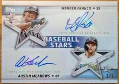 Wander Franco, Austin Meadows #BSDA-FM Baseball Cards 2022 Topps Baseball Stars Dual Autographs Prices