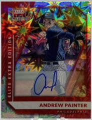 Andrew Painter [Red Signature] #13 Baseball Cards 2021 Panini Elite Extra Edition Prices