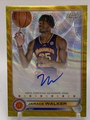 Jarace Walker [Gold RayWave] #CA-JW Basketball Cards 2022 Topps Chrome McDonald's All-American Autographs Prices