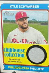 Kyle Schwarber #CCR-KS Baseball Cards 2023 Topps Heritage Clubhouse Collection Relics Prices