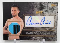 Carlos Condit [Silver] #TCAR-CC Ufc Cards 2016 Topps UFC Top of the Class Autograph Relic Prices