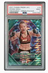 Zhang Weili [Green Pulsar] Ufc Cards 2021 Panini Prizm UFC Fireworks Prices