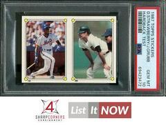 Darryl Strawberry [Foil Hardback Test] #159 Baseball Cards 1987 Topps Stickers Prices