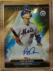 Pete Alonso [Gold Refractor] #MOMA-PA Baseball Cards 2020 Topps Finest Moments Autographs Prices