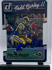 Todd Gurley II [Press Proof Silver Die Cut] #154 Football Cards 2016 Panini Donruss Prices