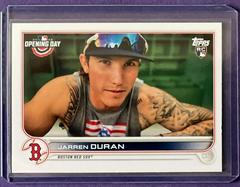 Jarren Duran [SP Variation] Baseball Cards 2022 Topps Opening Day Prices