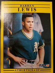 Darren Lewis #15 Baseball Cards 1991 Fleer Prices