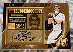 Peyton Manning Football Cards 2022 Panini Gold Standard Golden Records Signatures Prices