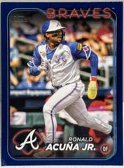 Ronald Acuna Jr. [Blue Holofoil] #1 Baseball Cards 2024 Topps Prices