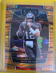 Tom Brady [Neon Orange Pulsar] #1 Football Cards 2021 Panini Select Prices