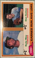 ERA Leaders [R. May, D. Sutton] #7 Baseball Cards 1981 Topps Prices