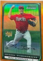 Max Scherzer [Orange Refractor] Baseball Cards 2008 Bowman Chrome Draft Prices