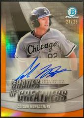 Colson Montgomery [Orange] #SGA-CMY Baseball Cards 2022 Bowman Chrome Shades of Greatness Autographs Prices