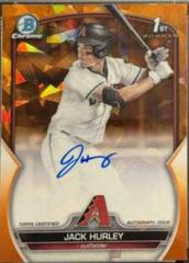 Jack Hurley [Orange Sapphire] #CDA-JH Baseball Cards 2023 Bowman Draft Chrome Sapphire Prospect Autograph Prices