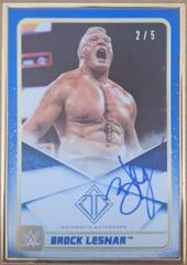 Brock Lesnar [Blue] #A-BI Wrestling Cards 2020 Topps WWE Transcendent Autographs Prices
