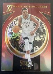 Giannis Antetokounmpo [Red] #12 Basketball Cards 2022 Panini Select Certified Prices